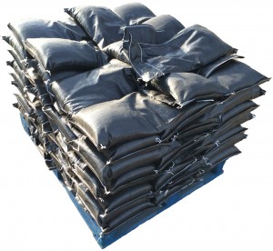 Sandbags Black Pre-Filled UV Protected 15kg