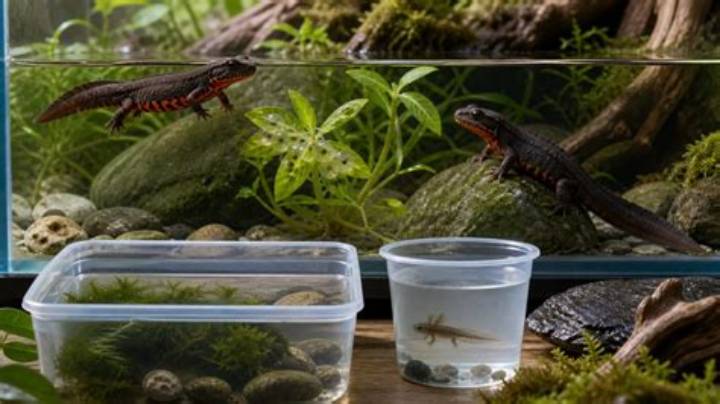 アカハラ イモリ 幼体の育て方｜上陸期の溺死を防ぎ拒食を克服する飼育の極意